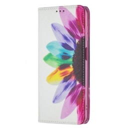 Puhelinkuoret Samsung Galaxy A13 5G Kotelot Flip Flower Watercolour