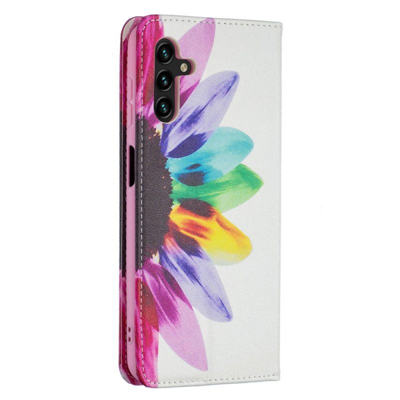 Puhelinkuoret Samsung Galaxy A13 5G Kotelot Flip Flower Watercolour