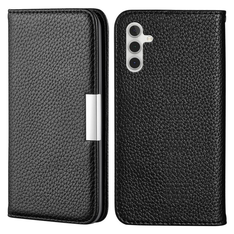 Puhelinkuoret Samsung Galaxy A13 5G Kotelot Flip Ultra Chic Litchi Faux Leather