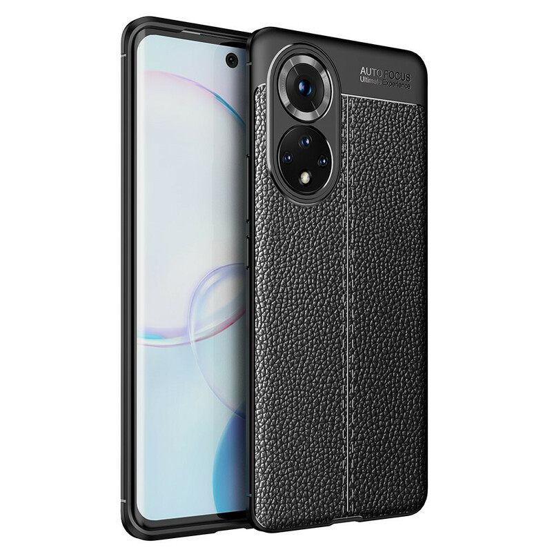 Case Huawei Nova 9 / Honor 50 Double Line Litchi Leather Effect