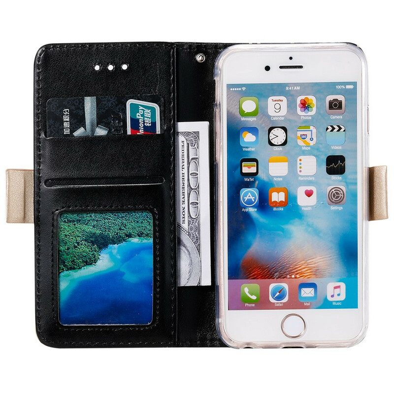 Kotelot iPhone 6 / 6S Suojaketju Kuori Lace Strap Kolikkokukkaro