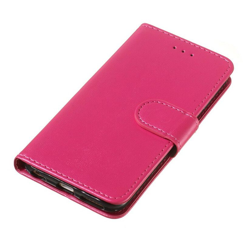 Kotelot iPhone 6 / 6S Suojaketju Kuori Pure Color Leather Effect Strappy