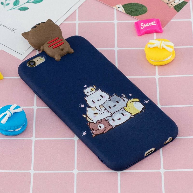 Kuori iPhone 6 / 6S 3d Cats