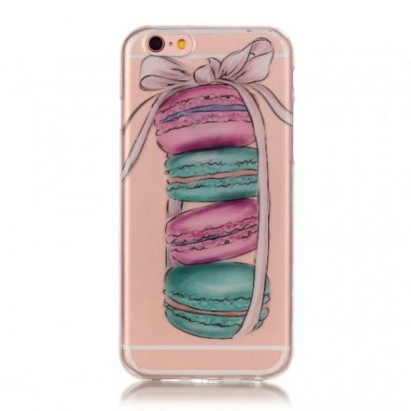 Kuori iPhone 6 / 6S Transparent Gourmet Macarons