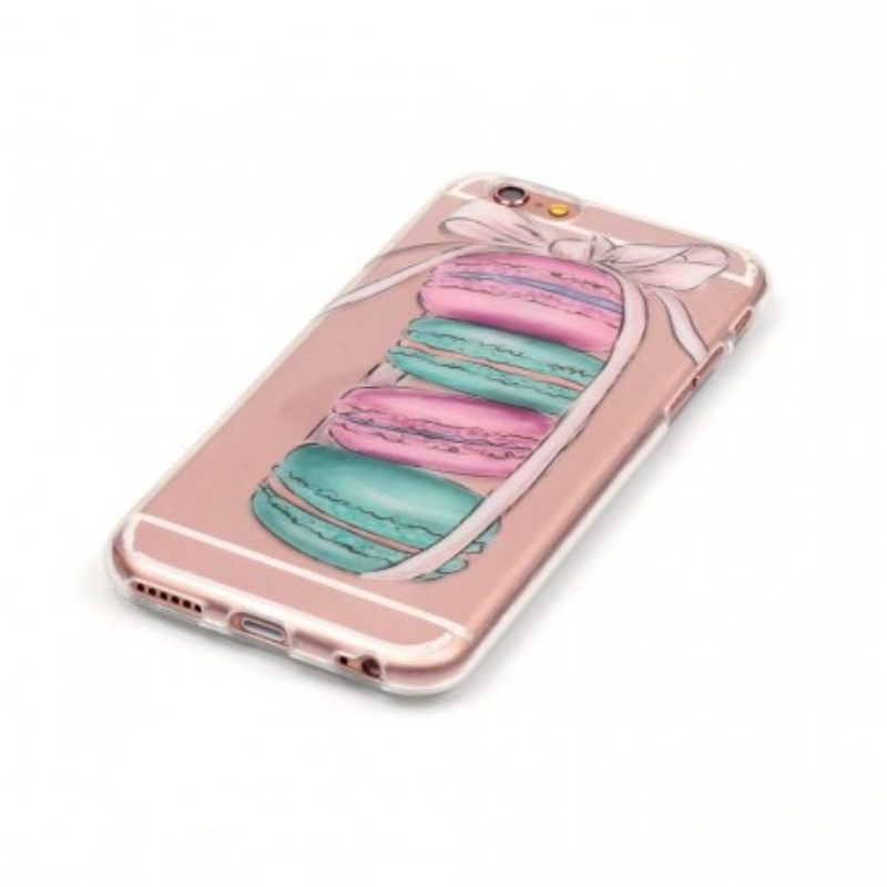 Kuori iPhone 6 / 6S Transparent Gourmet Macarons