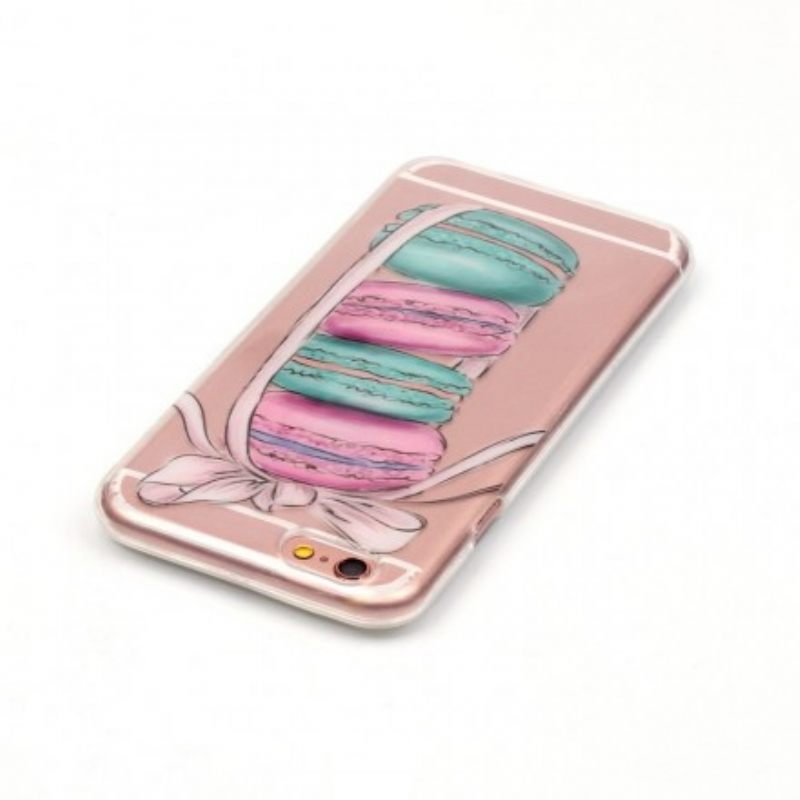 Kuori iPhone 6 / 6S Transparent Gourmet Macarons