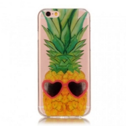 Kuori iPhone 6 / 6S Transparent Incognito Ananas