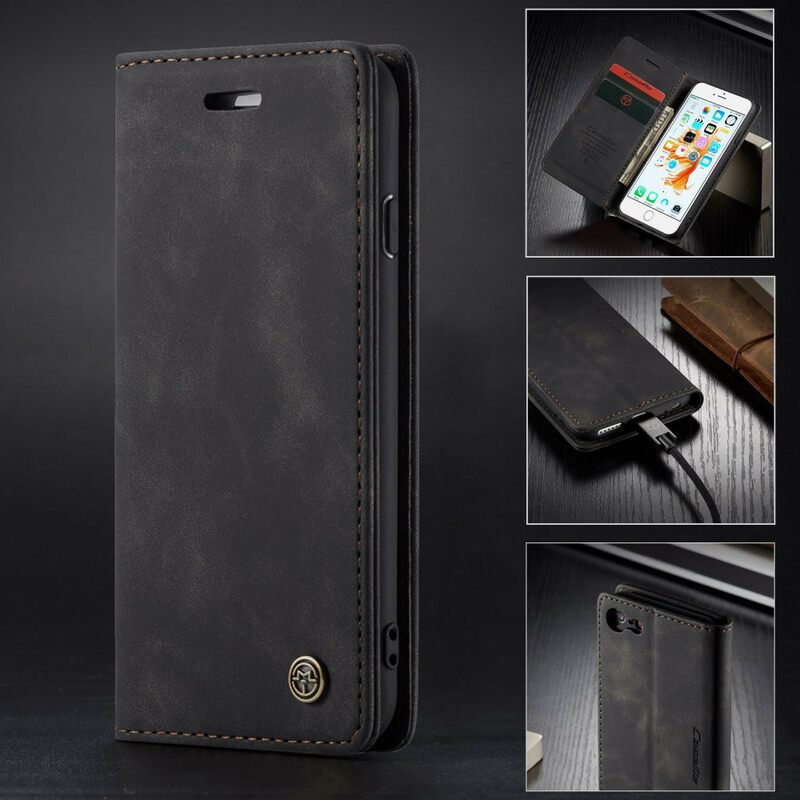 Puhelinkuoret iPhone 6 / 6S Kotelot Flip Caseme Keinonahka