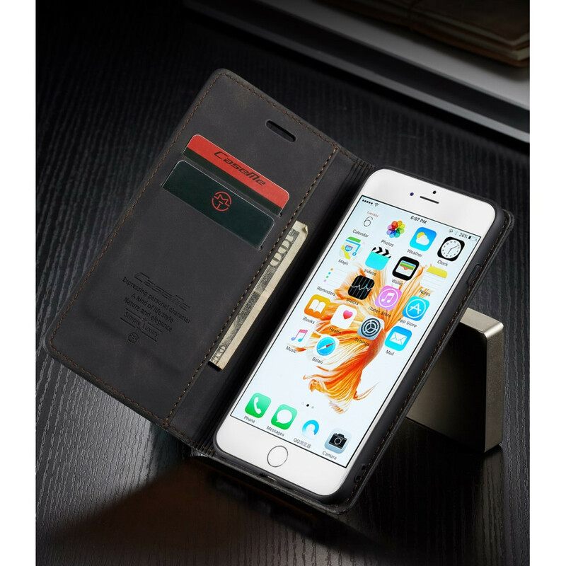 Puhelinkuoret iPhone 6 / 6S Kotelot Flip Caseme Keinonahka