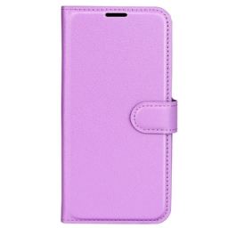 Kotelot Oneplus 12r Classic Litchi Faux Leather