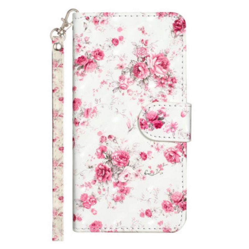 Kotelot Samsung Galaxy A14 / A14 5G Suojaketju Kuori Hihna Liberty Flowers