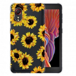 Case Samsung Galaxy XCover 5 Auringonkukat