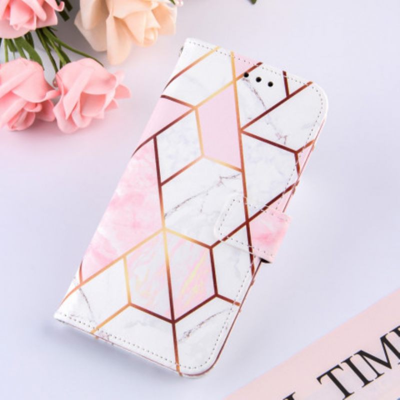 Flip Case Samsung Galaxy XCover 5 Geometrinen Marmori