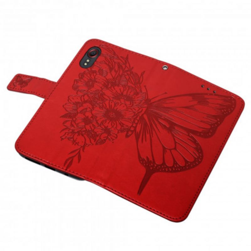 Kotelot Samsung Galaxy XCover 5 Butterfly Design Kaulanauhalla