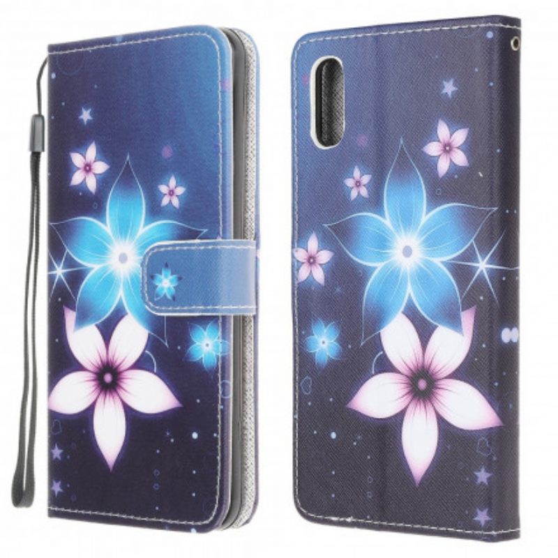 Kotelot Samsung Galaxy XCover 5 Suojaketju Kuori Lunar Strap Flowers