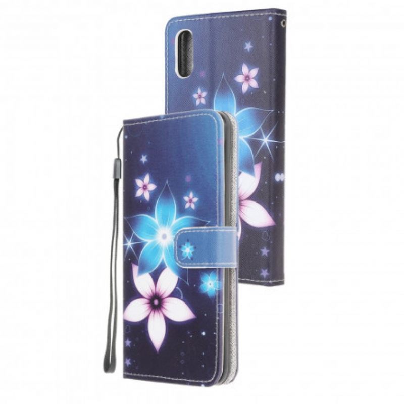 Kotelot Samsung Galaxy XCover 5 Suojaketju Kuori Lunar Strap Flowers