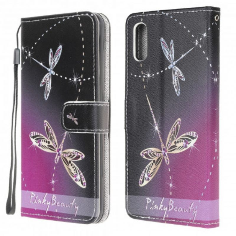 Kotelot Samsung Galaxy XCover 5 Suojaketju Kuori Strappy Dragonflies