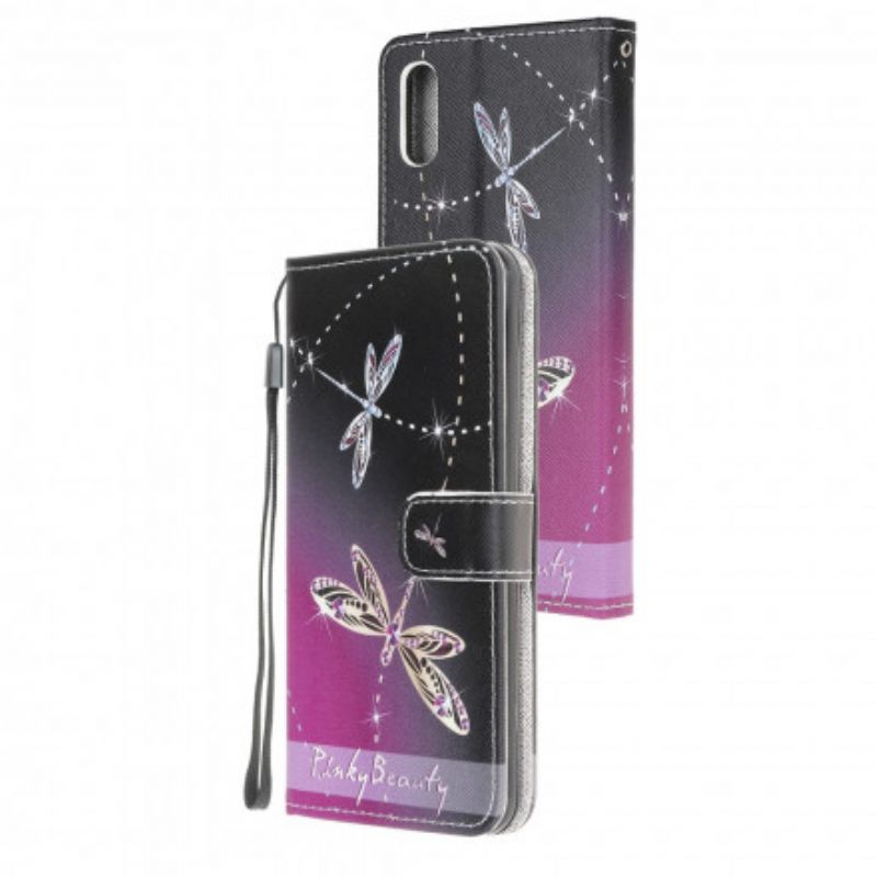 Kotelot Samsung Galaxy XCover 5 Suojaketju Kuori Strappy Dragonflies