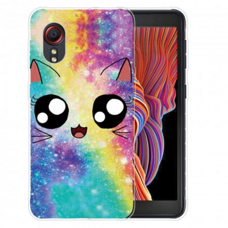 Kuori Samsung Galaxy XCover 5 Cat Cartoon