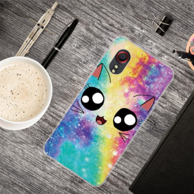 Kuori Samsung Galaxy XCover 5 Cat Cartoon