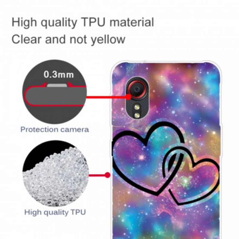 Kuori Samsung Galaxy XCover 5 Chaised Hearts