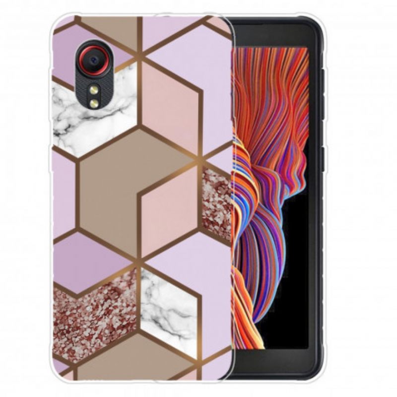 Kuori Samsung Galaxy XCover 5 Geometrinen Marmori