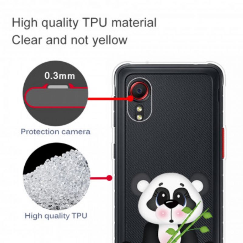 Kuori Samsung Galaxy XCover 5 Transparent Sad Panda