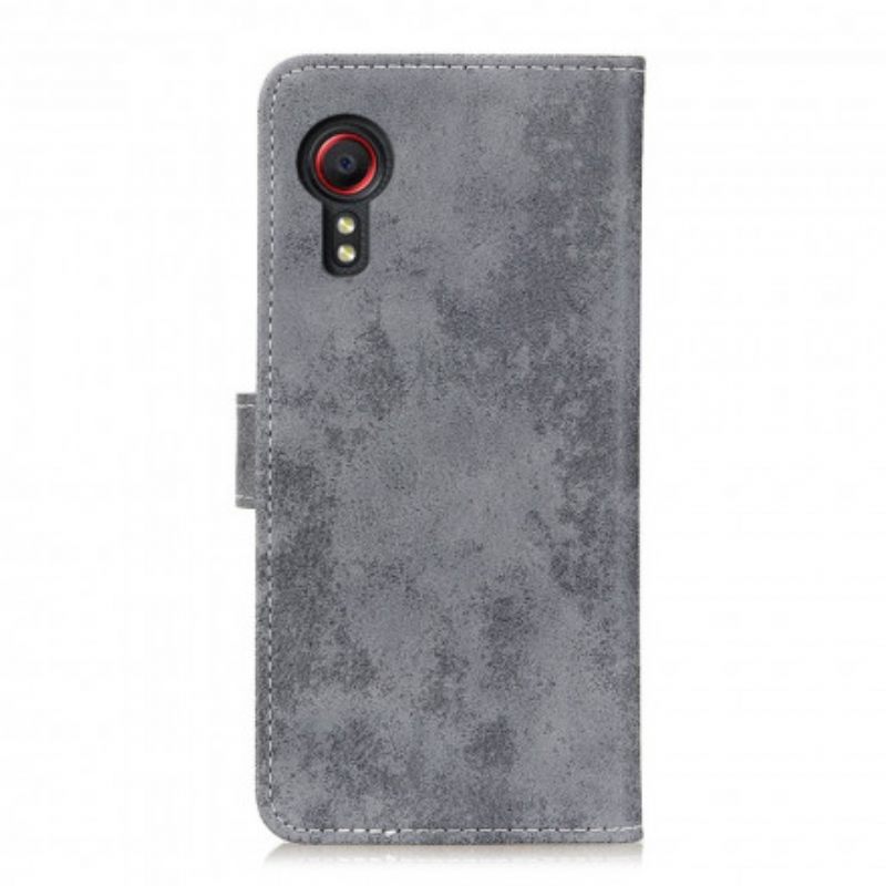 Nahkakotelo Samsung Galaxy XCover 5 Faux Leather Vintage