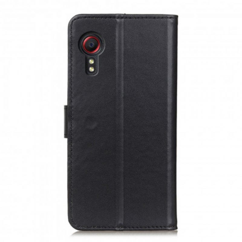 Nahkakotelo Samsung Galaxy XCover 5 Single Litchi Faux Leather