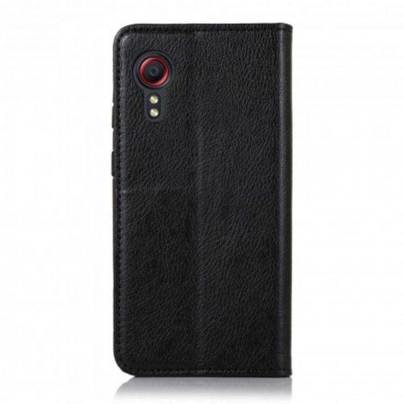 Puhelinkuoret Samsung Galaxy XCover 5 Kotelot Flip Elegance Split Litchi Leather