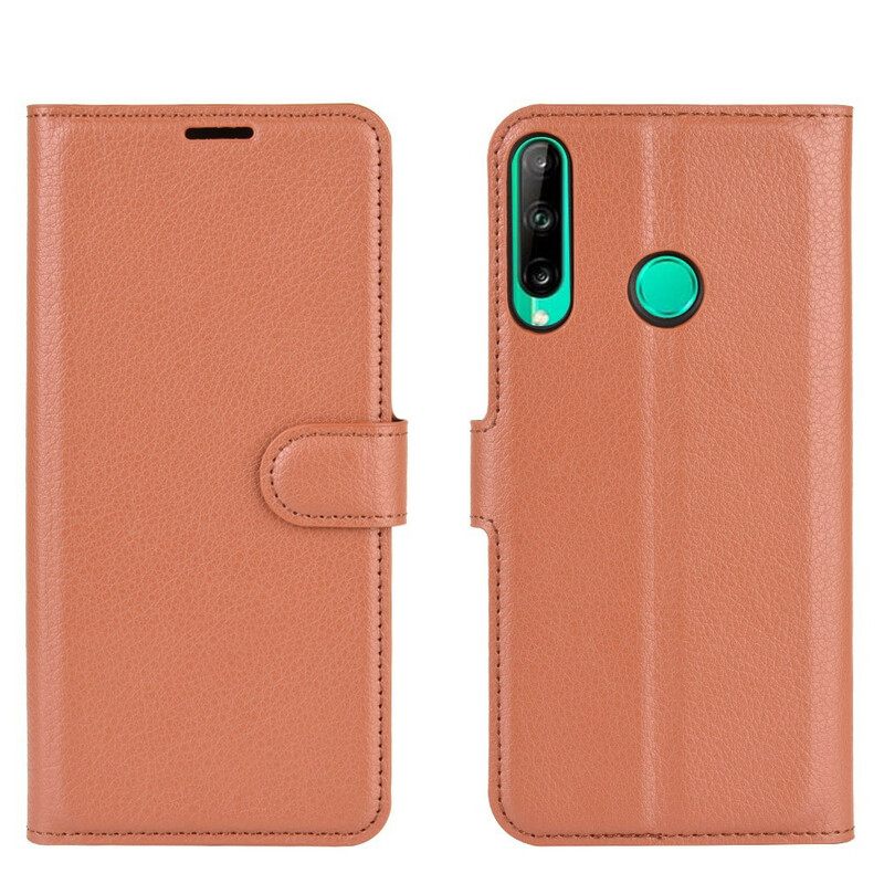 Flip Case Huawei P40 Lite E / Huawei Y7p Classic Litchi Faux Leather