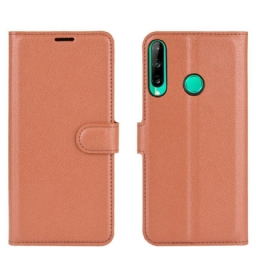 Flip Case Huawei P40 Lite E / Huawei Y7p Classic Litchi Faux Leather