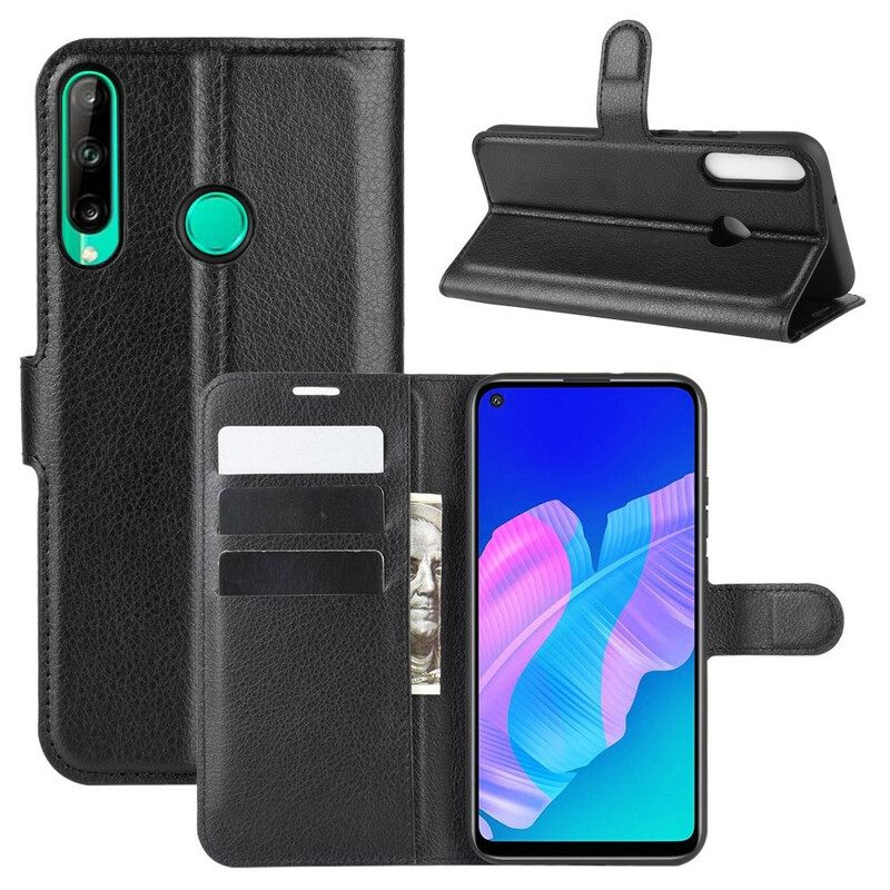 Flip Case Huawei P40 Lite E / Huawei Y7p Classic Litchi Faux Leather