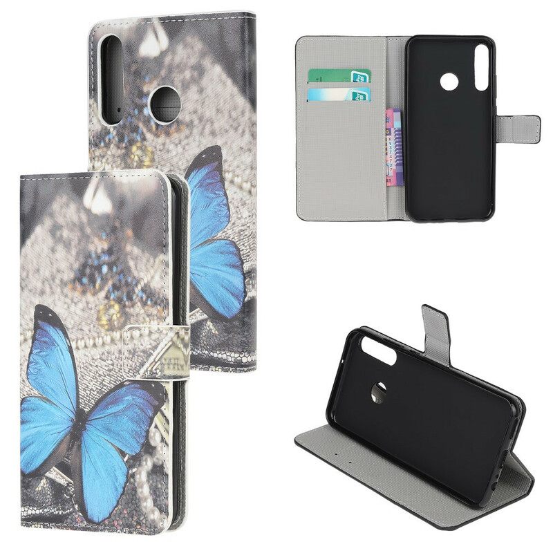 Kotelot Huawei P40 Lite E / Huawei Y7p Blue Butterfly