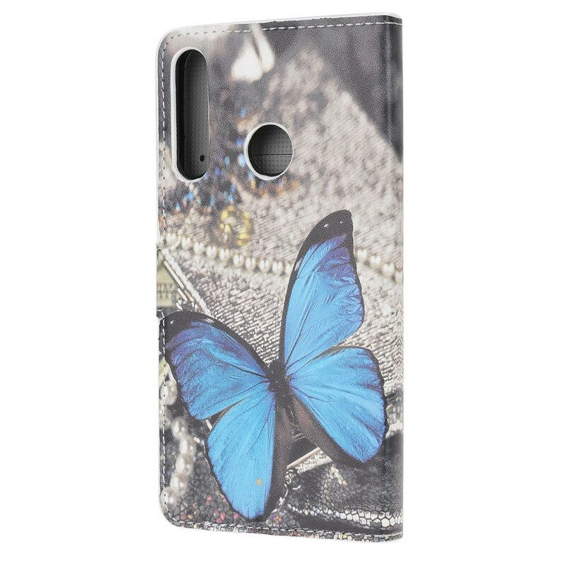 Kotelot Huawei P40 Lite E / Huawei Y7p Blue Butterfly