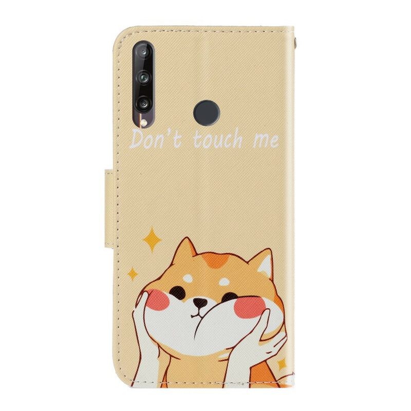 Kotelot Huawei P40 Lite E / Huawei Y7p Suojaketju Kuori Cat Don't Touch Me Strappy