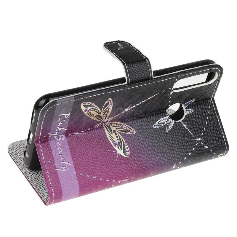 Kotelot Huawei P40 Lite E / Huawei Y7p Suojaketju Kuori Strappy Dragonflies