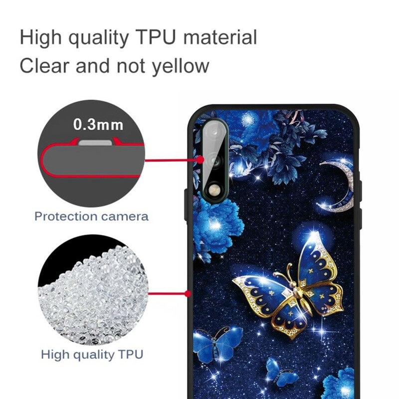 Kuori Huawei P40 Lite E / Huawei Y7p Golden Butterfly