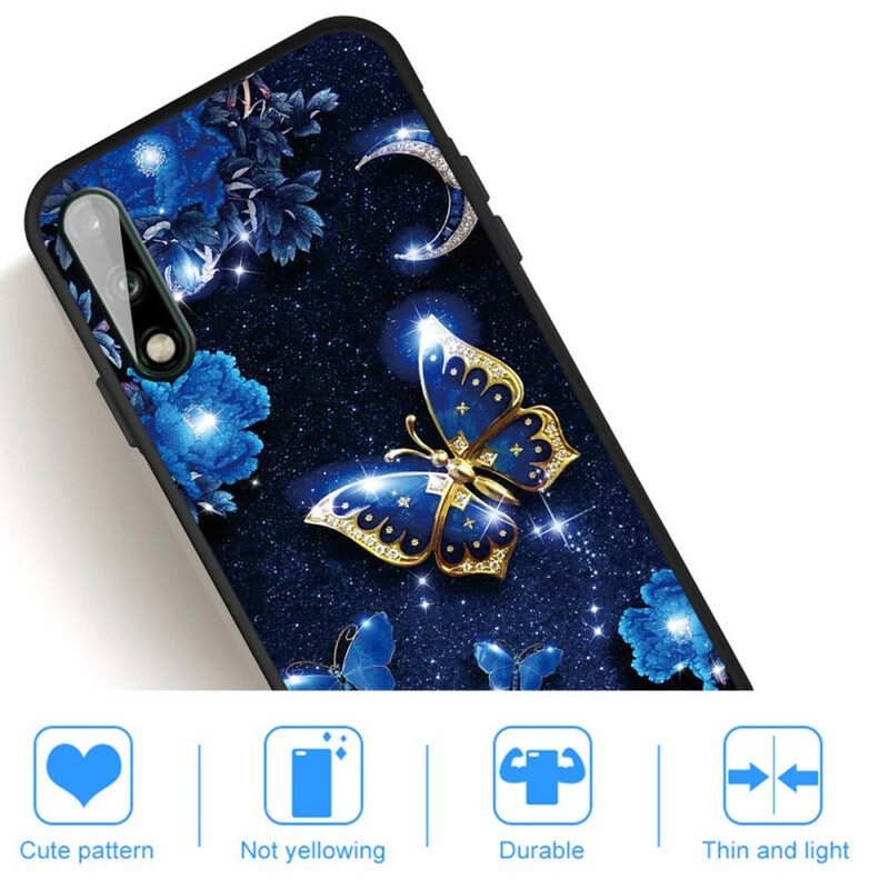 Kuori Huawei P40 Lite E / Huawei Y7p Golden Butterfly