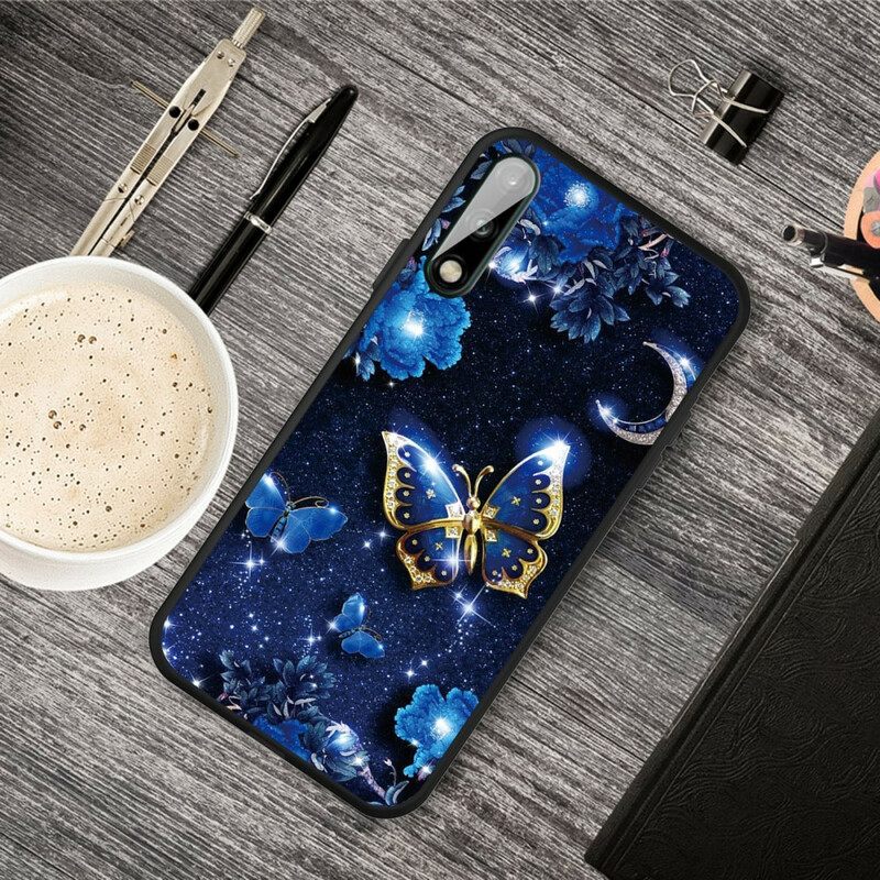 Kuori Huawei P40 Lite E / Huawei Y7p Golden Butterfly