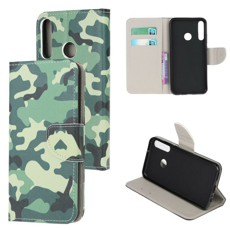 Nahkakotelo Huawei P40 Lite E / Huawei Y7p Military Camouflage