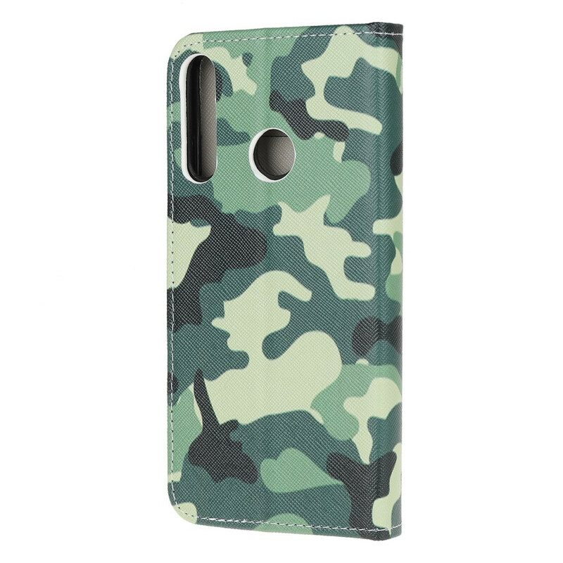 Nahkakotelo Huawei P40 Lite E / Huawei Y7p Military Camouflage