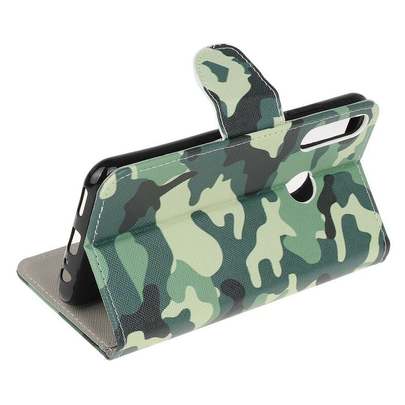 Nahkakotelo Huawei P40 Lite E / Huawei Y7p Military Camouflage