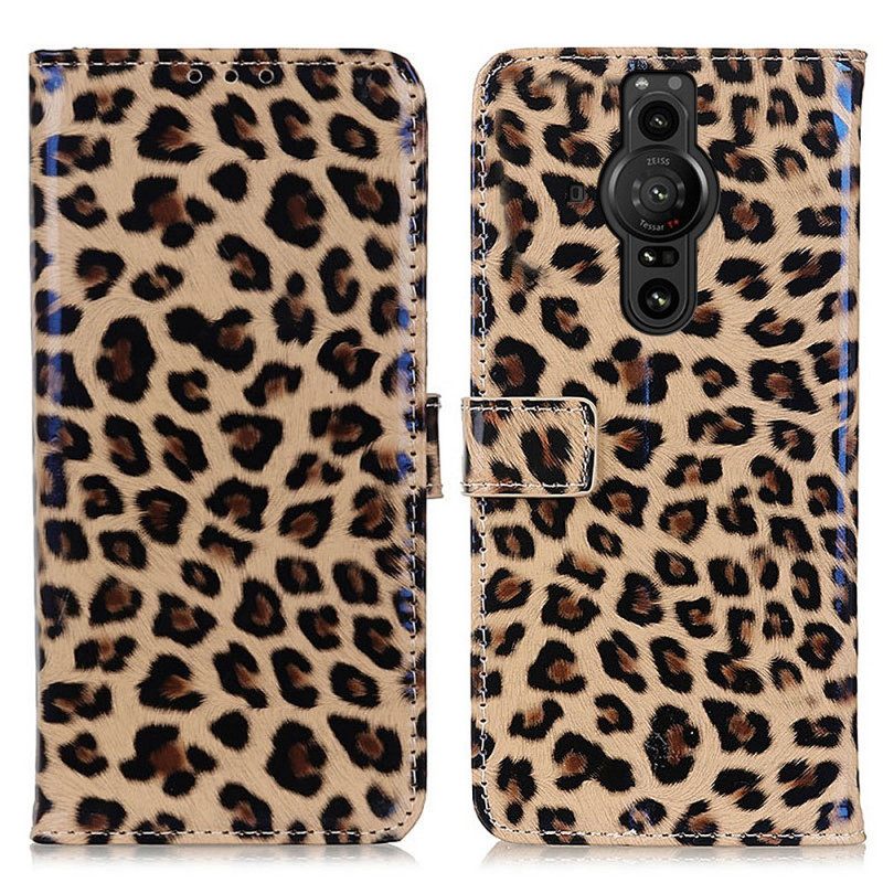 Flip Case Sony Xperia Pro-I Leopard