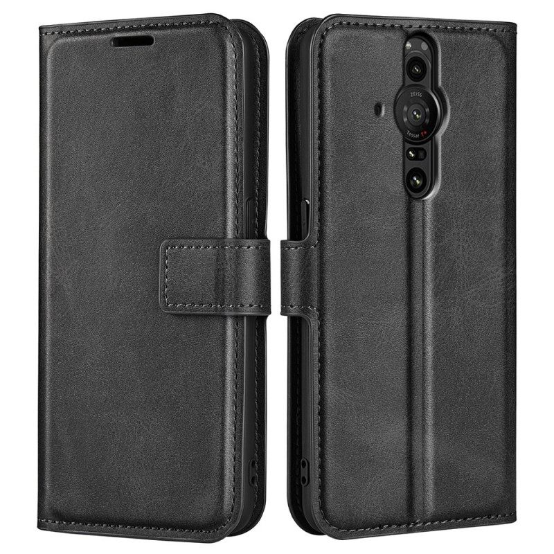 Kotelot Sony Xperia Pro-I Faux Leather Slim