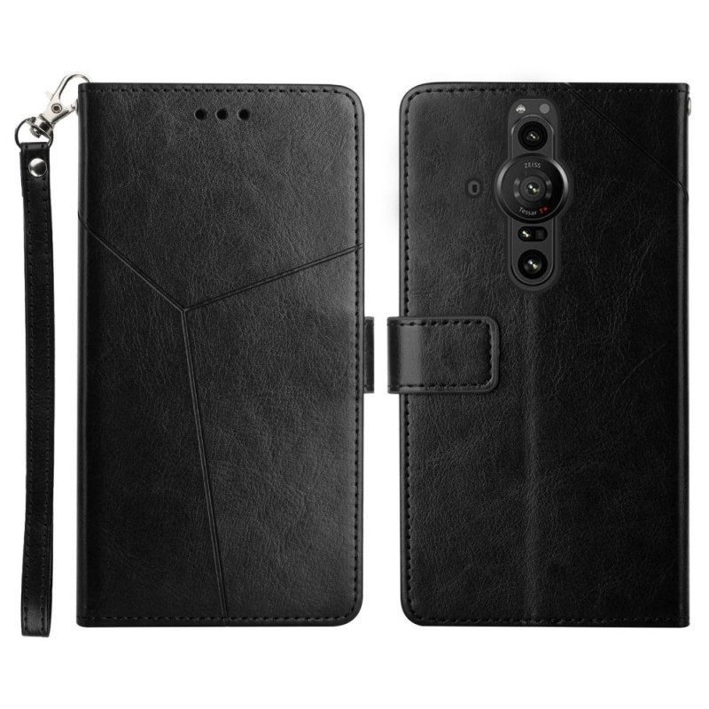 Kotelot Sony Xperia Pro-I Style Leather Geo Y Design