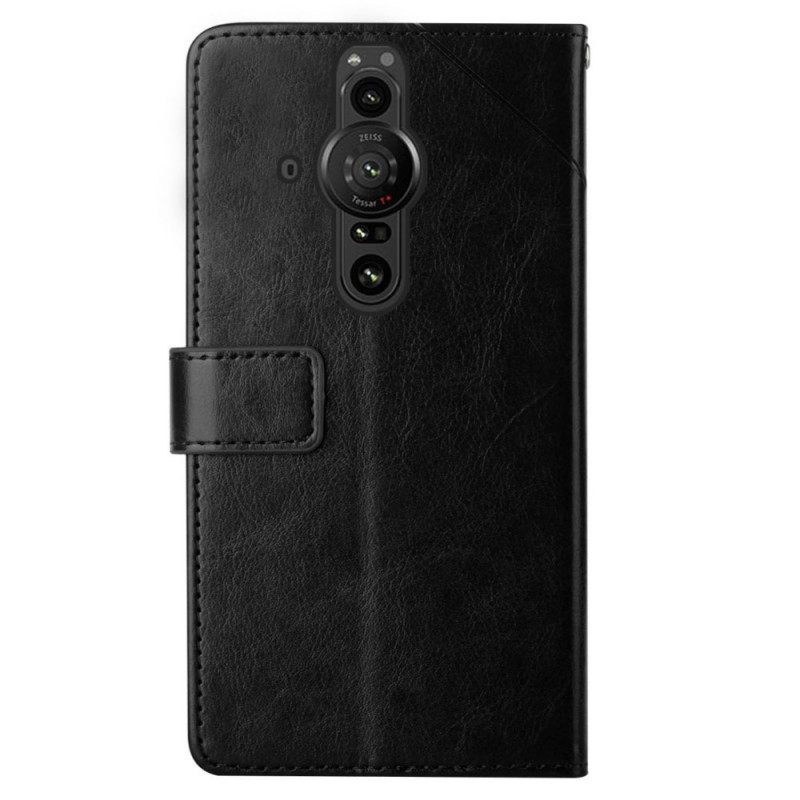 Kotelot Sony Xperia Pro-I Style Leather Geo Y Design