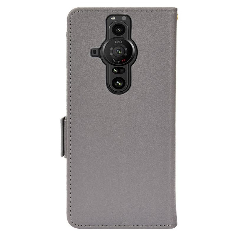 Nahkakotelo Sony Xperia Pro-I Premium Litchi Leather Effect