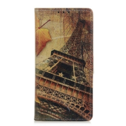 Flip Case Xiaomi Redmi 9 Eiffel-torni Syksyllä