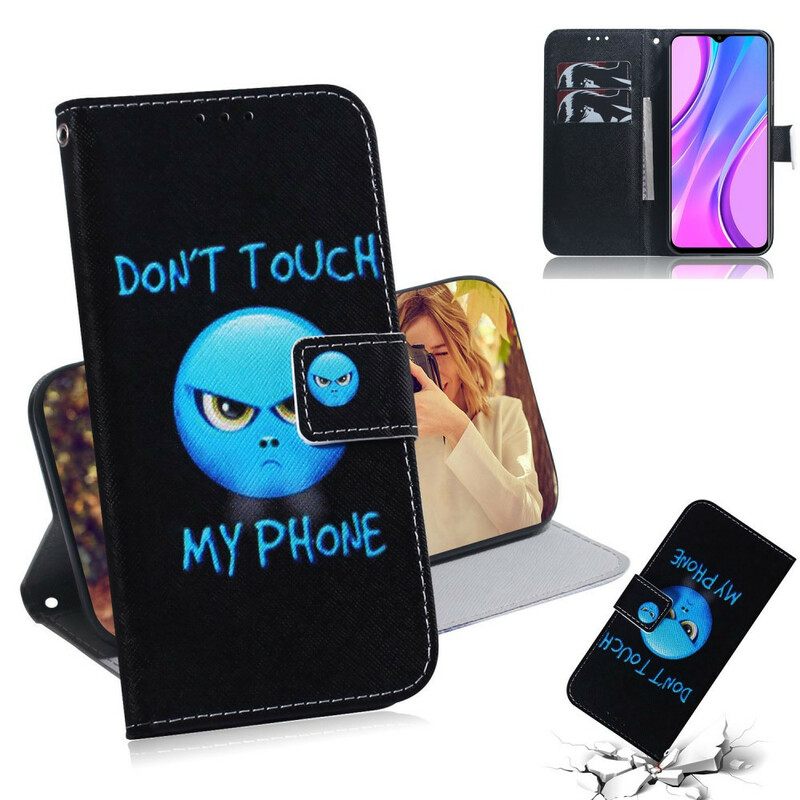 Flip Case Xiaomi Redmi 9 Emoji Puhelin